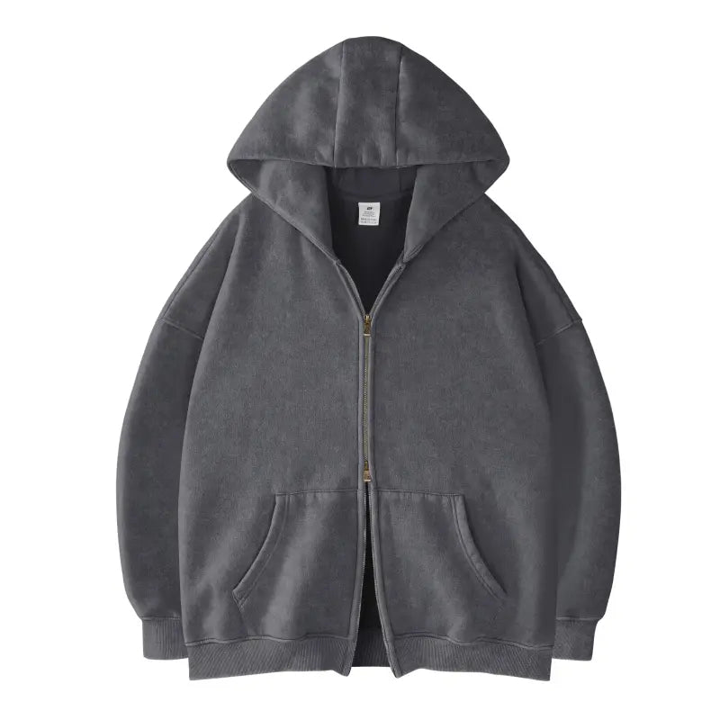 Unisex Oversized Zip-Up Hoodie