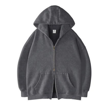 Unisex Oversized Zip-Up Hoodie