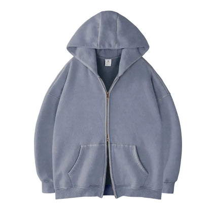 Unisex Oversized Zip-Up Hoodie