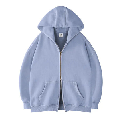 Unisex Oversized Zip-Up Hoodie