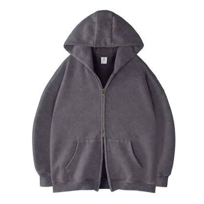 Unisex Oversized Zip-Up Hoodie