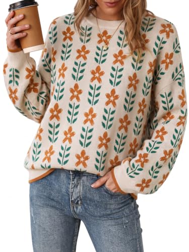 Women's Drop Shoulder Long Sleeve Fall Knit Pullover