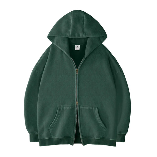 Unisex Oversized Zip-Up Hoodie