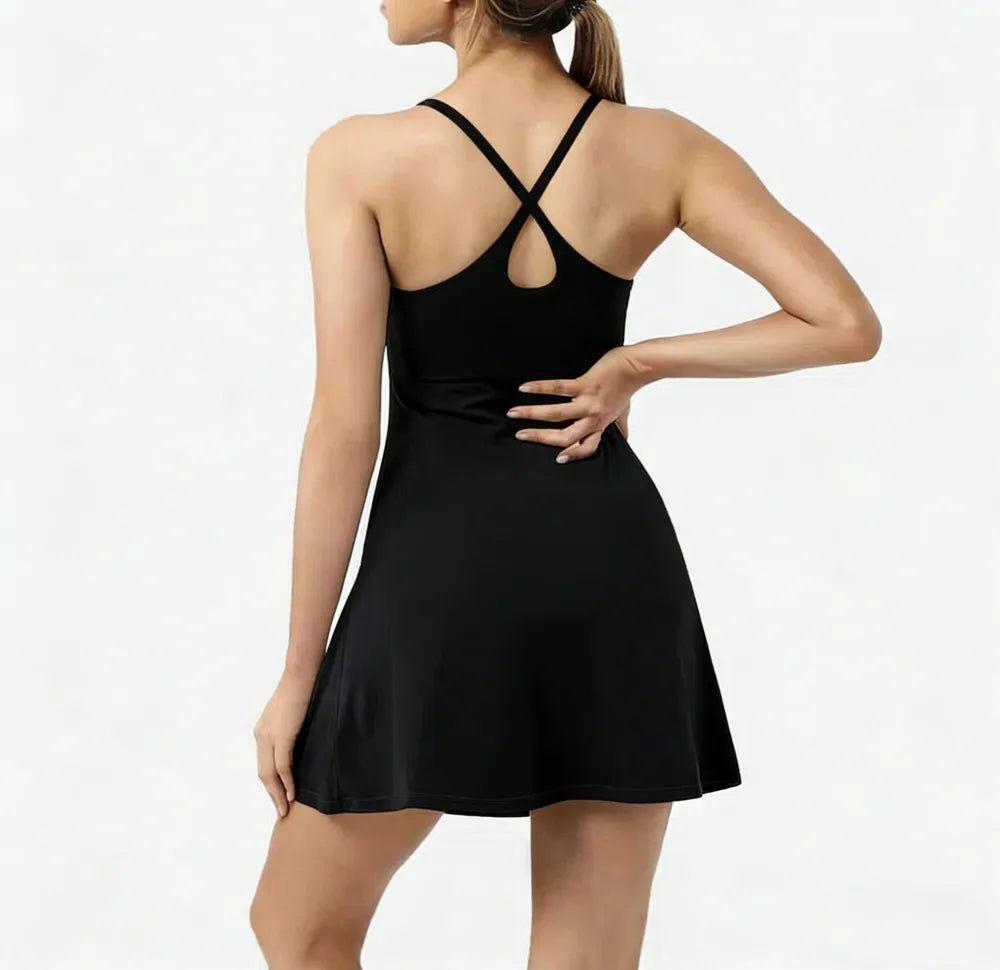 🔥Promotion Day⚡ Softlyzero Plush Backless Active Dress-Easy Peezy
