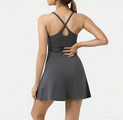 🔥Promotion Day⚡ Softlyzero Plush Backless Active Dress-Easy Peezy