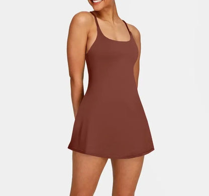 🔥Promotion Day⚡ Softlyzero Plush Backless Active Dress-Easy Peezy