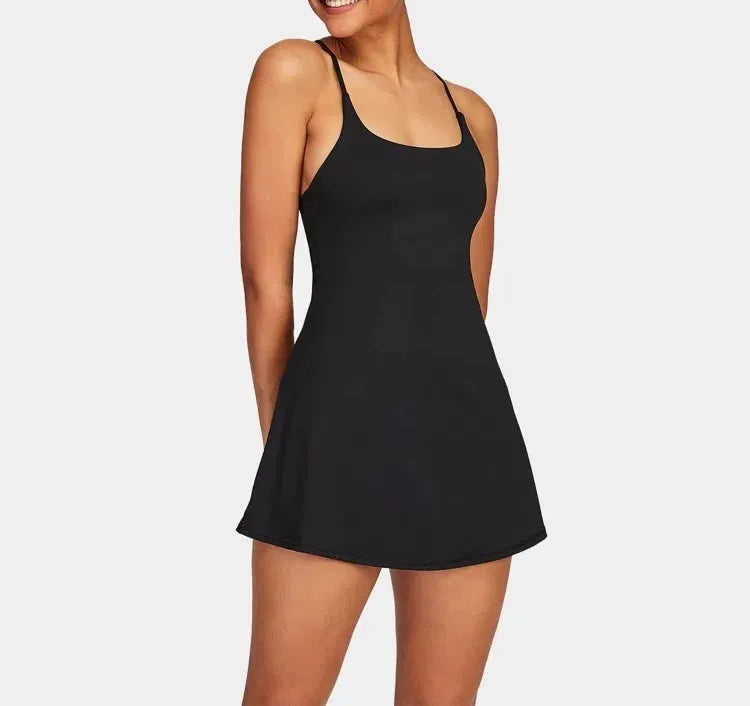 🔥Promotion Day⚡ Softlyzero Plush Backless Active Dress-Easy Peezy