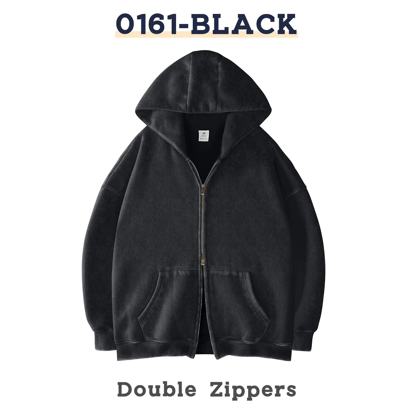 Unisex Oversized Zip-Up Hoodie