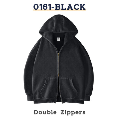 Unisex Oversized Zip-Up Hoodie