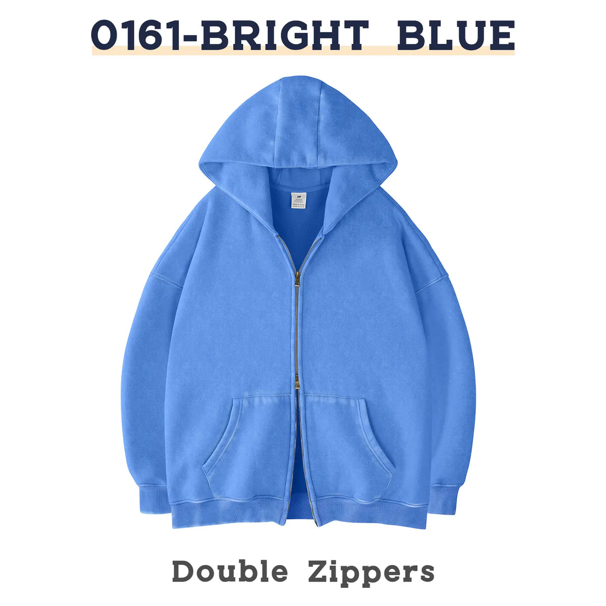 Unisex Oversized Zip-Up Hoodie