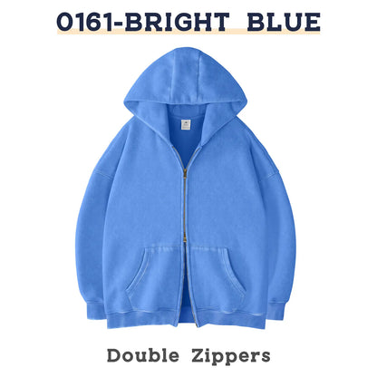 Unisex Oversized Zip-Up Hoodie