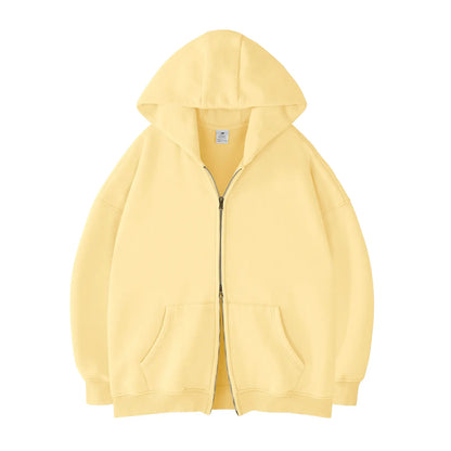 Unisex Oversized Zip-Up Hoodie