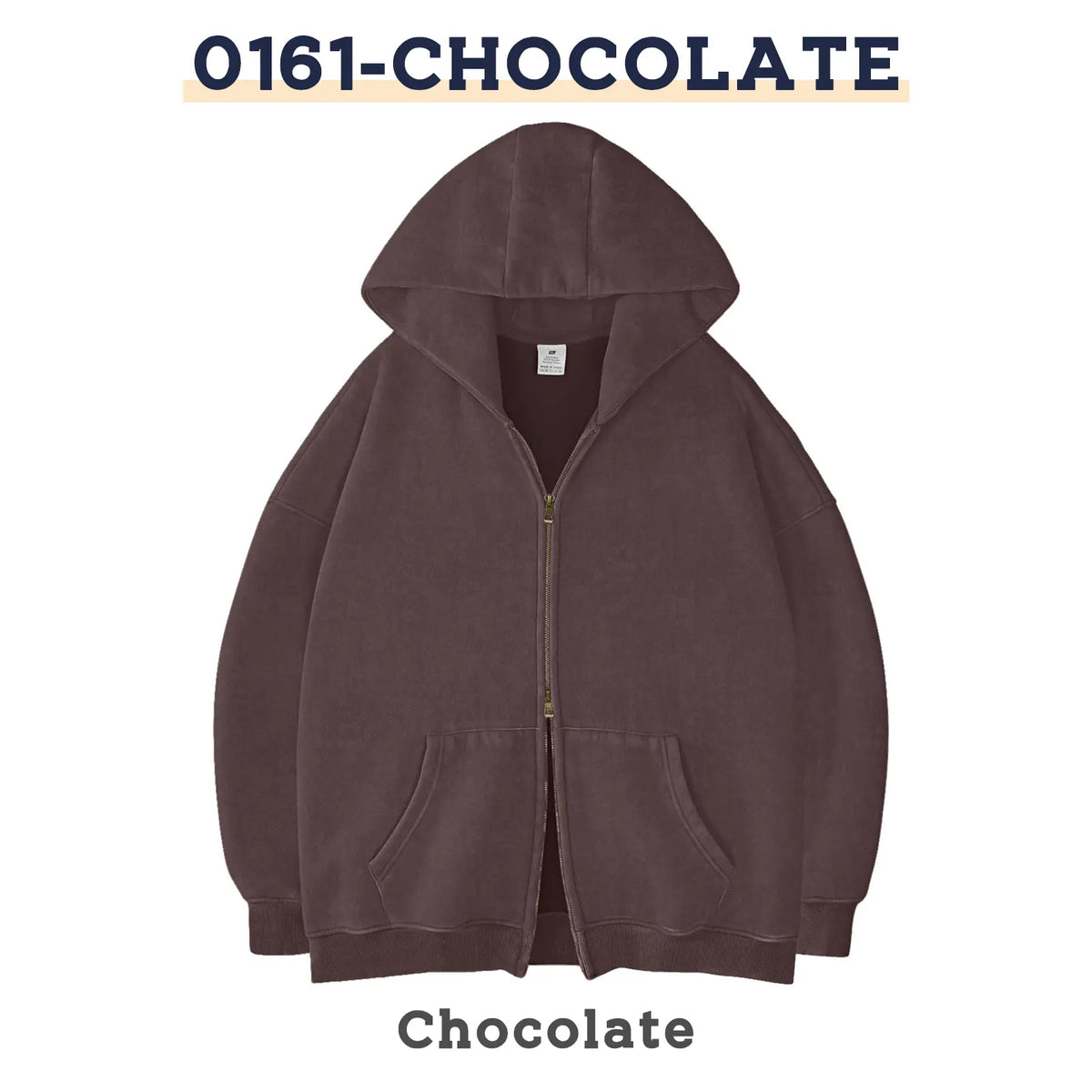 Unisex Oversized Zip-Up Hoodie