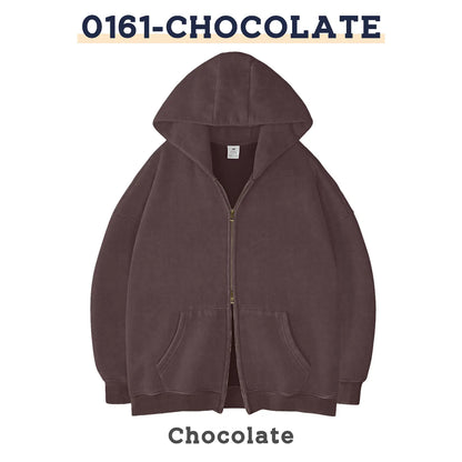 Unisex Oversized Zip-Up Hoodie