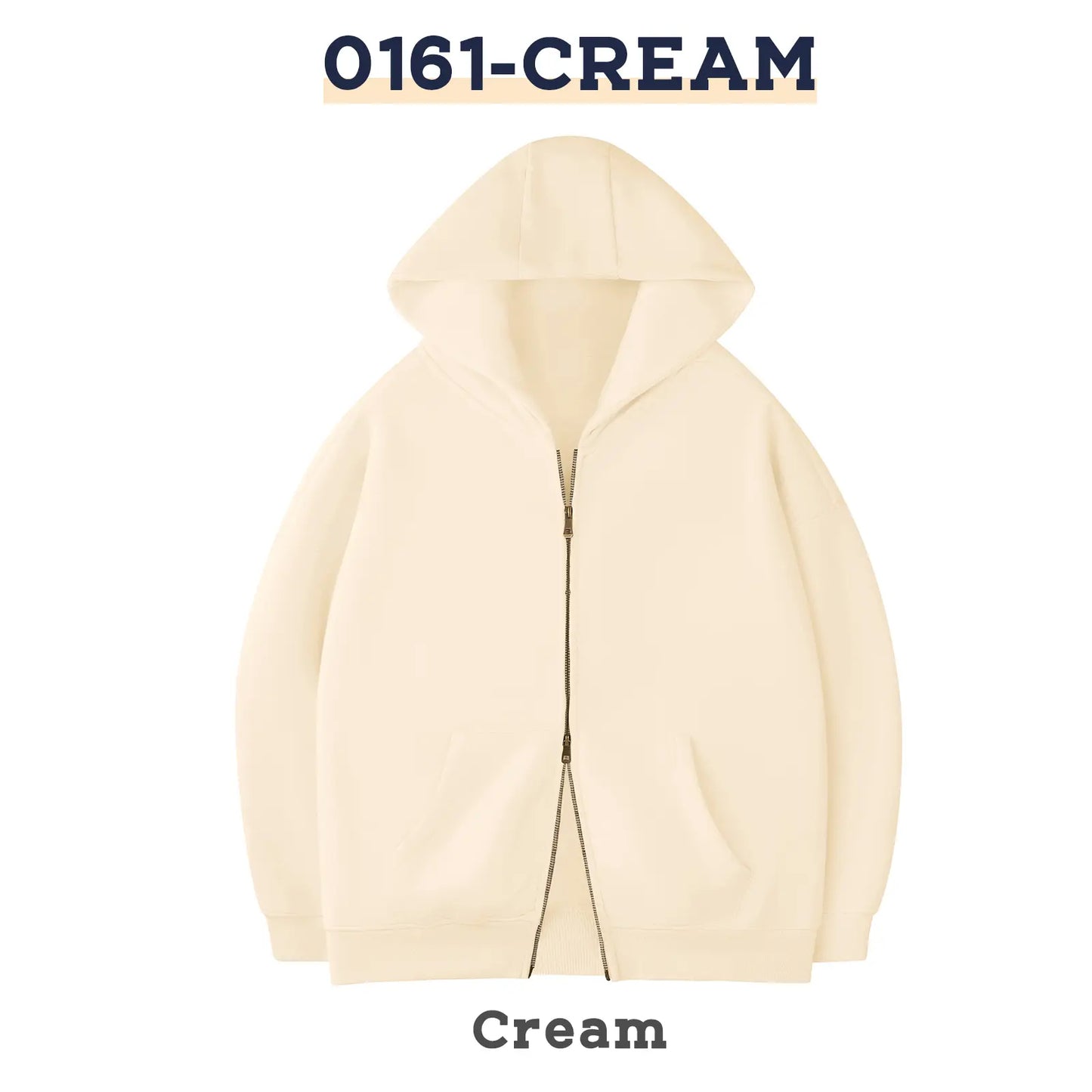 Unisex Oversized Zip-Up Hoodie