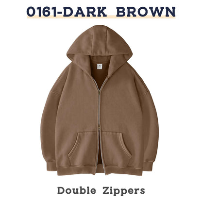 Unisex Oversized Zip-Up Hoodie