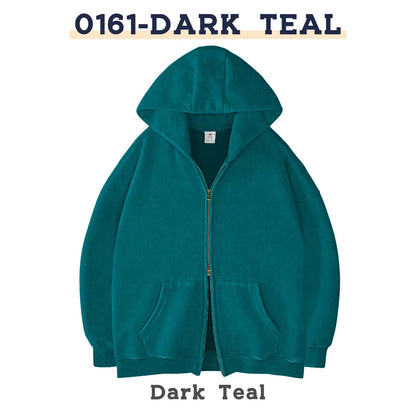 Unisex Oversized Zip-Up Hoodie