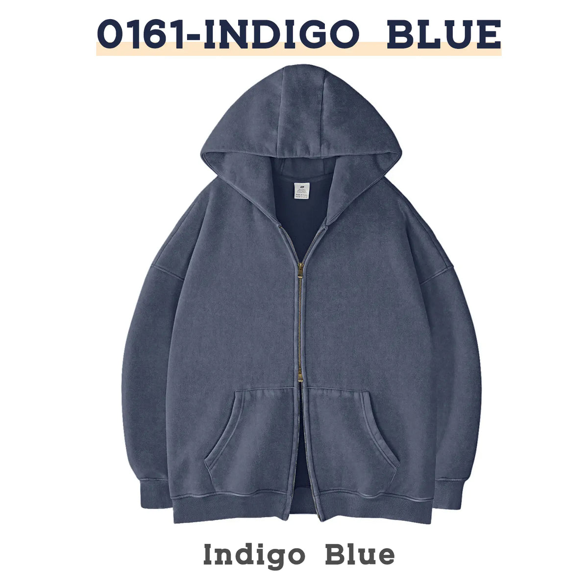 Unisex Oversized Zip-Up Hoodie