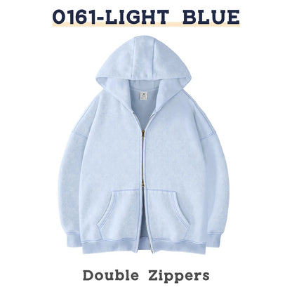 Unisex Oversized Zip-Up Hoodie