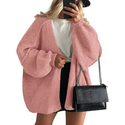 PrettyGarden Women's Oversized Cardigan Sweater - Lightweight Knit