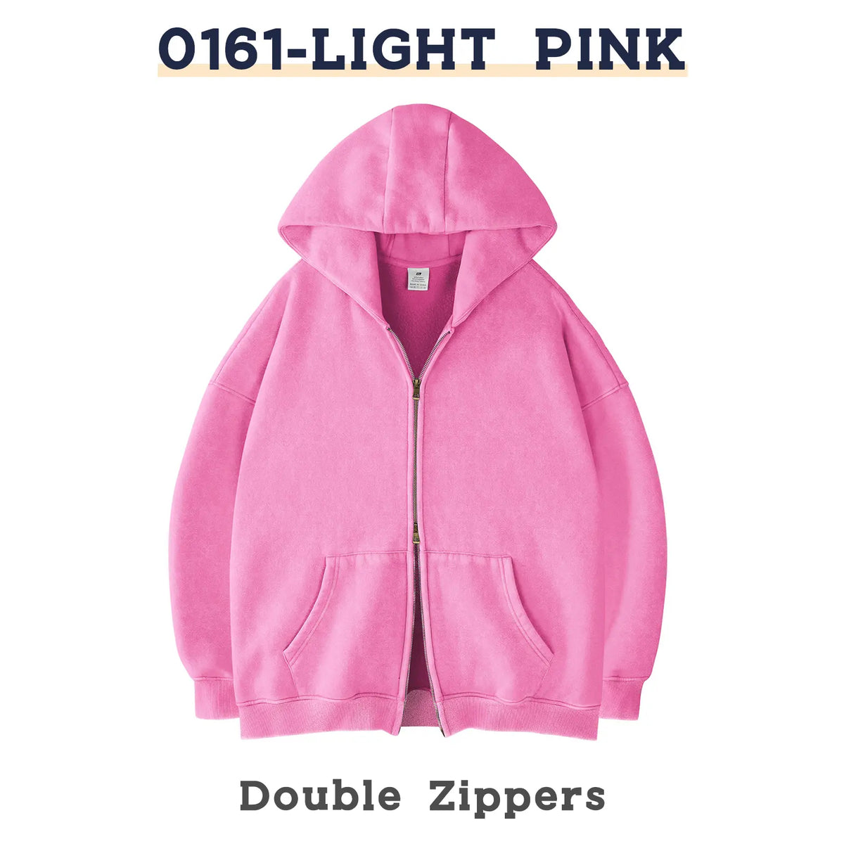 Unisex Oversized Zip-Up Hoodie