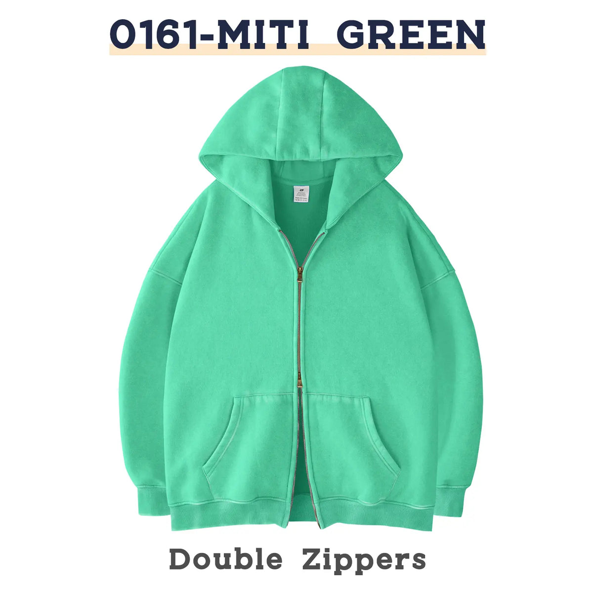 Unisex Oversized Zip-Up Hoodie