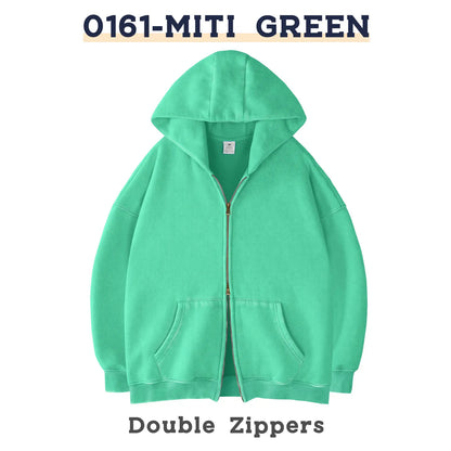 Unisex Oversized Zip-Up Hoodie