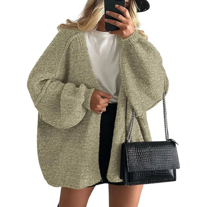 PrettyGarden Women's Oversized Cardigan Sweater - Lightweight Knit