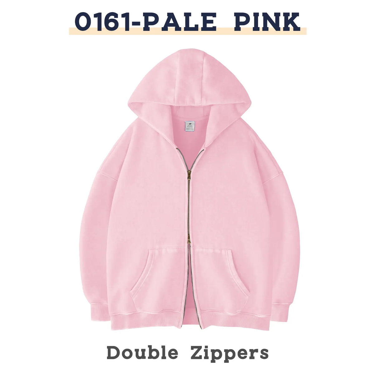 Unisex Oversized Zip-Up Hoodie