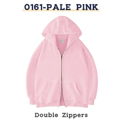 Unisex Oversized Zip-Up Hoodie