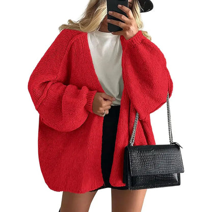 PrettyGarden Women's Oversized Cardigan Sweater - Lightweight Knit