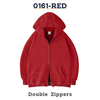 Unisex Oversized Zip-Up Hoodie