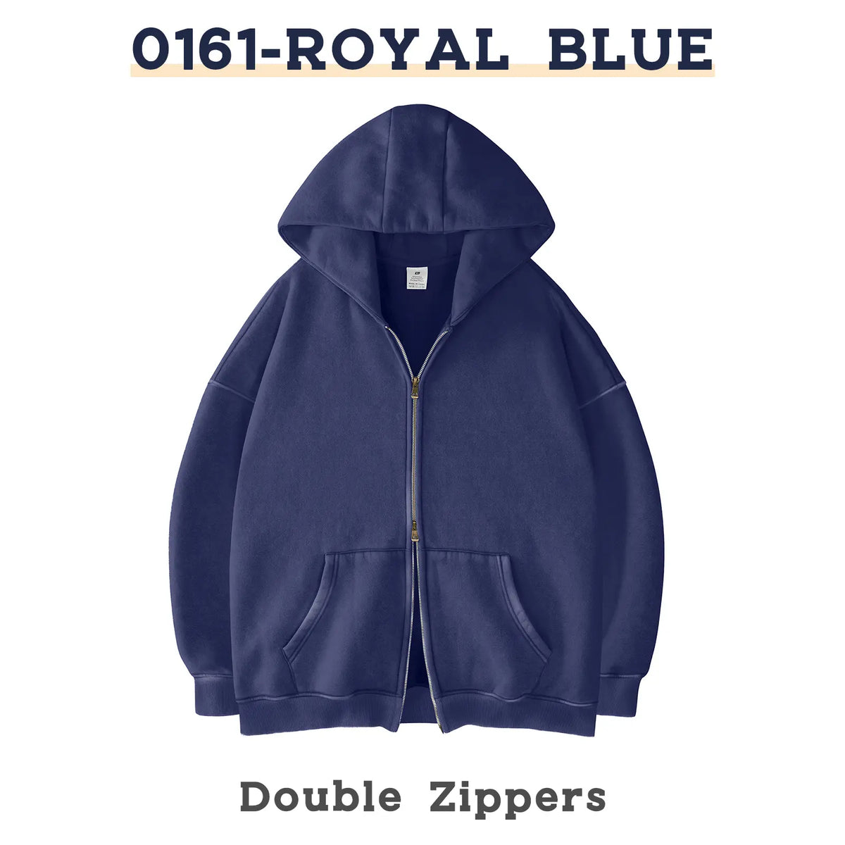 Unisex Oversized Zip-Up Hoodie