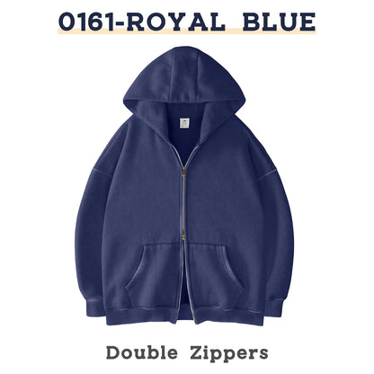 Unisex Oversized Zip-Up Hoodie