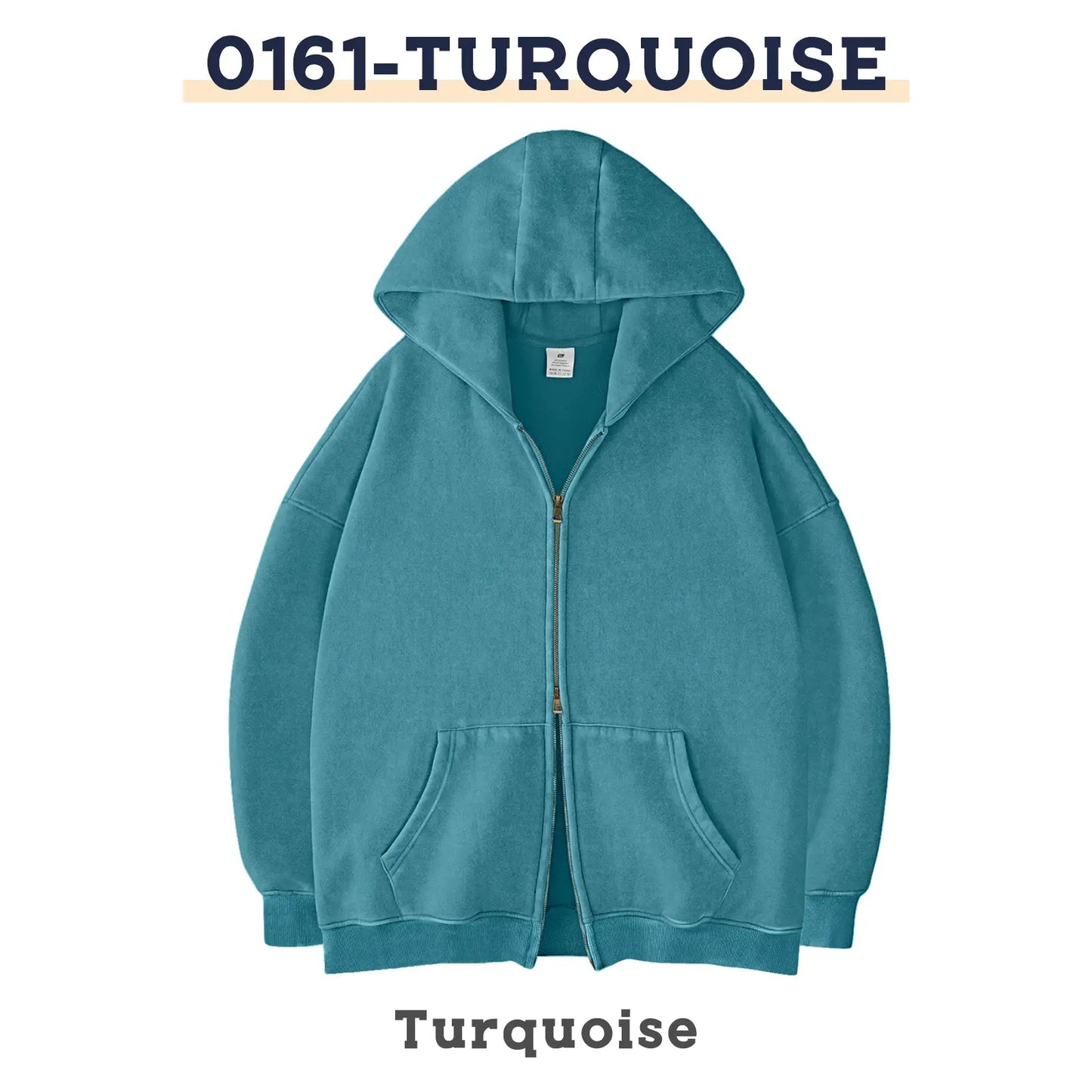 Unisex Oversized Zip-Up Hoodie