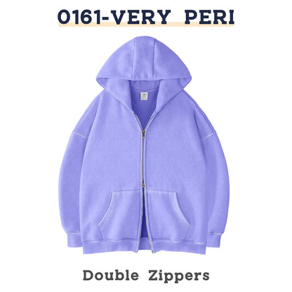 Unisex Oversized Zip-Up Hoodie