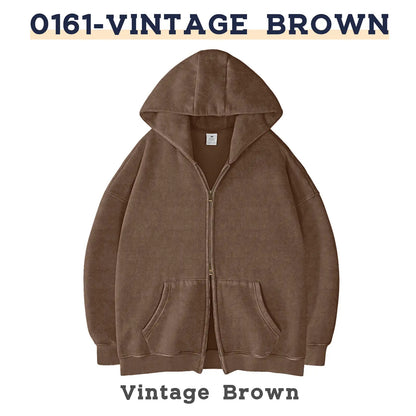 Unisex Oversized Zip-Up Hoodie
