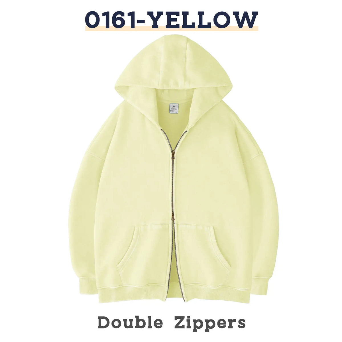 Unisex Oversized Zip-Up Hoodie