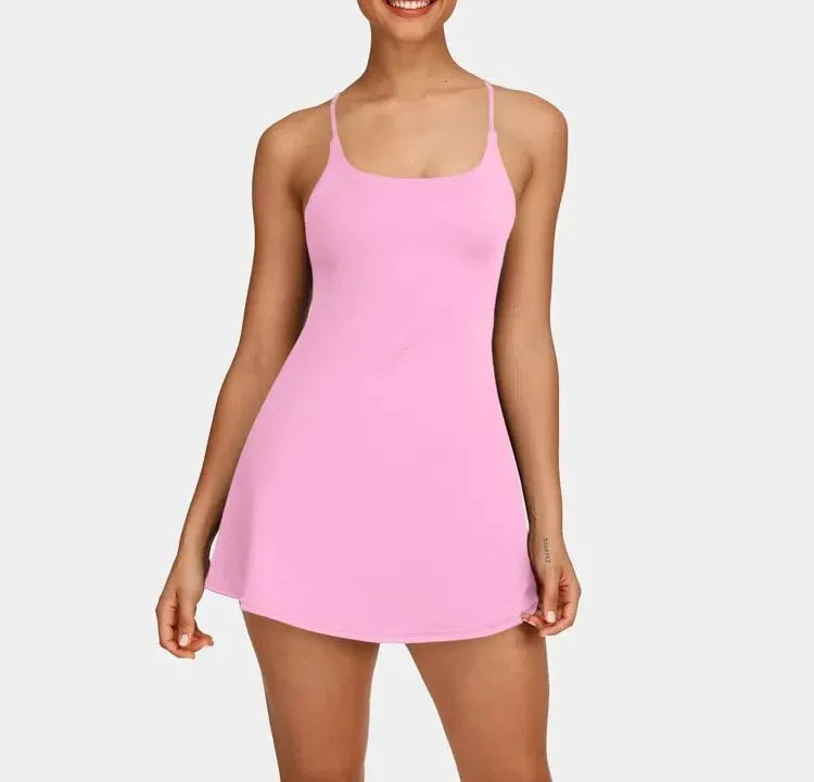🔥Promotion Day⚡ Softlyzero Plush Backless Active Dress-Easy Peezy