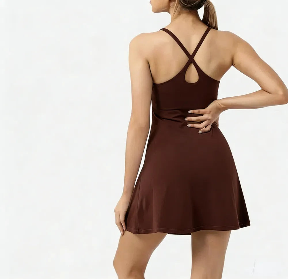🔥Promotion Day⚡ Softlyzero Plush Backless Active Dress-Easy Peezy