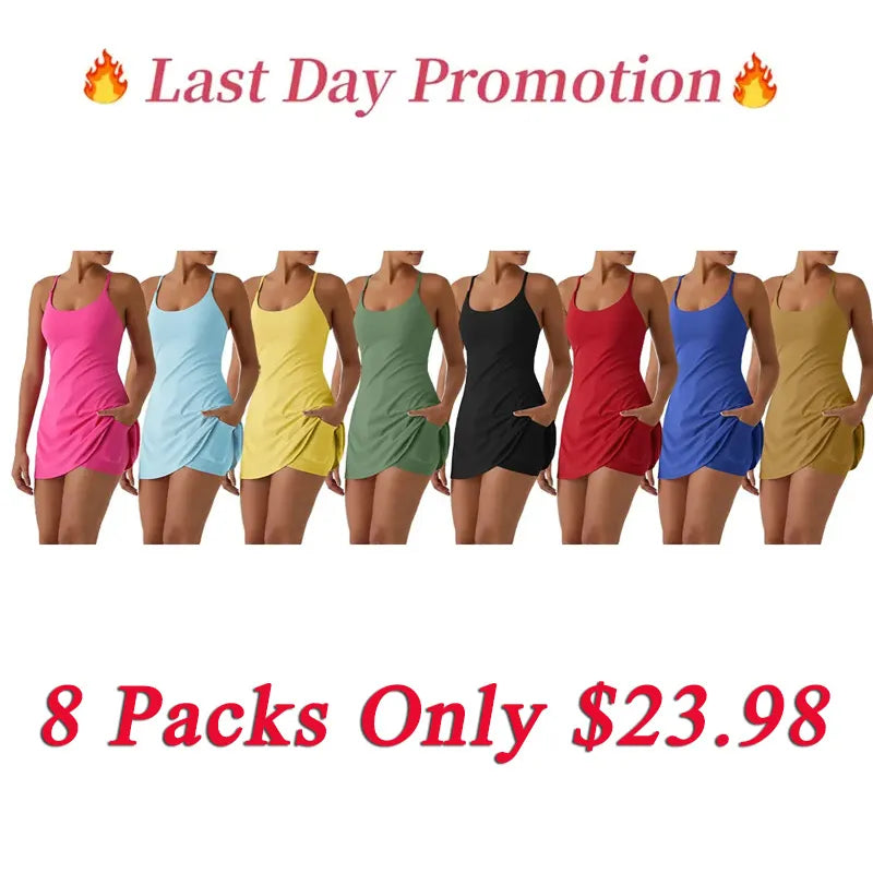 🔥Promotion Day⚡ Softlyzero Plush Backless Active Dress-Easy Peezy