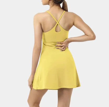 🔥Promotion Day⚡ Softlyzero Plush Backless Active Dress-Easy Peezy