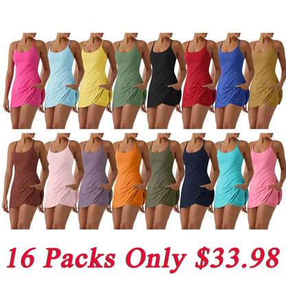 🔥Promotion Day⚡ Softlyzero Plush Backless Active Dress-Easy Peezy