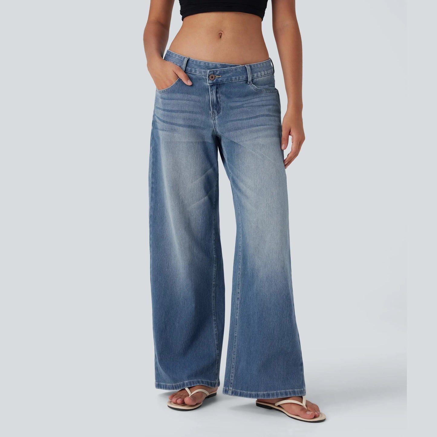 Comfort Stretch Baggy Casual Jeans