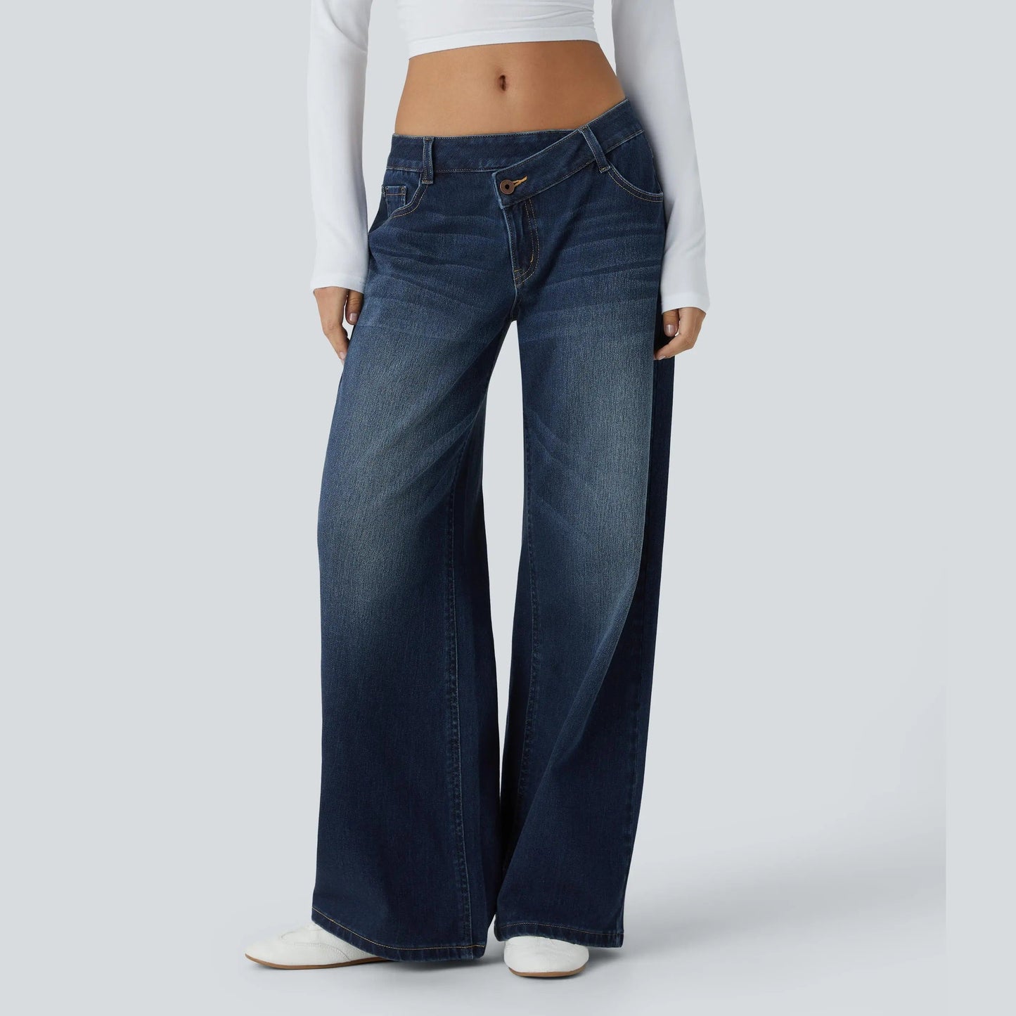Comfort Stretch Baggy Casual Jeans